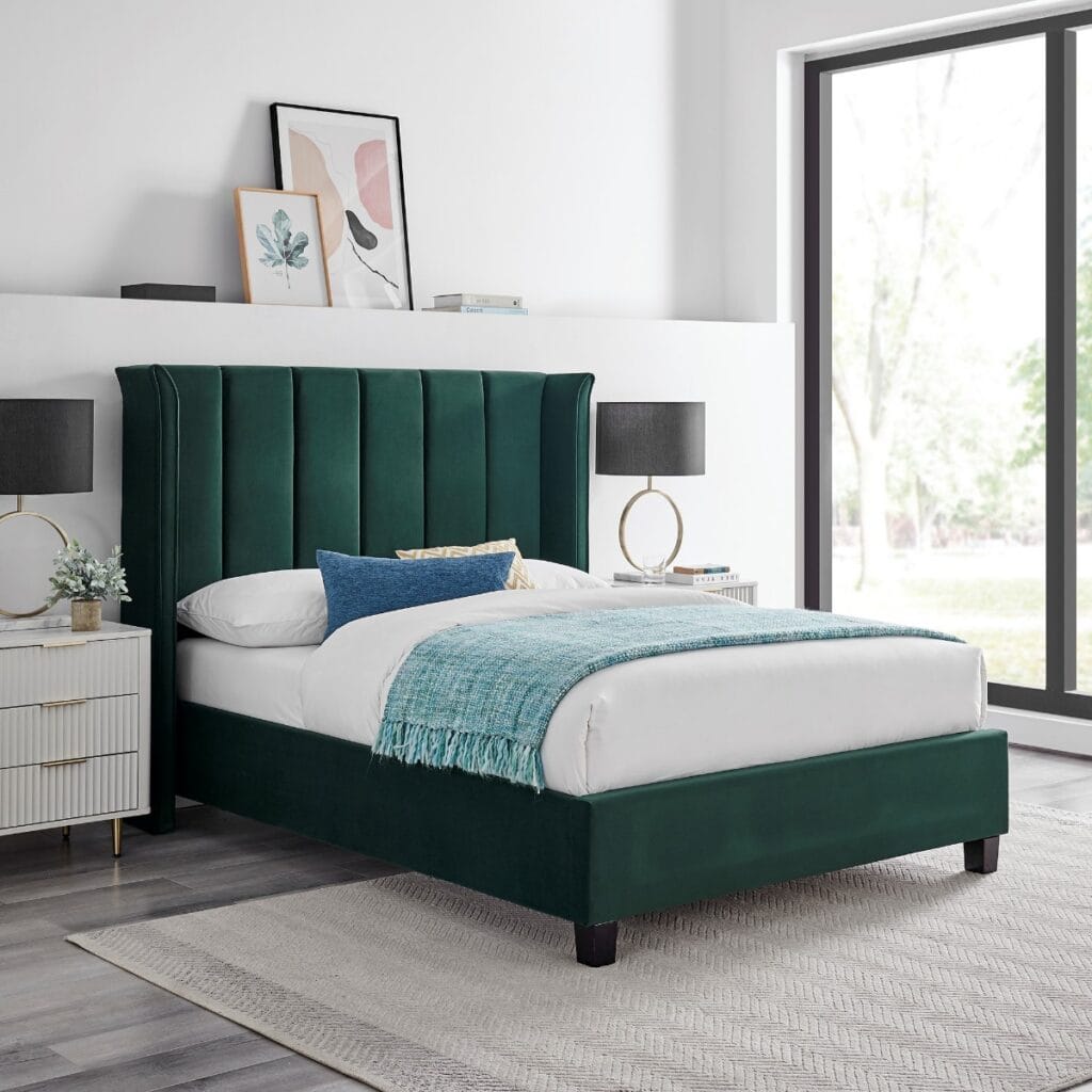 Limelight Polaris 4ft6 Bedframe - Emerald Green