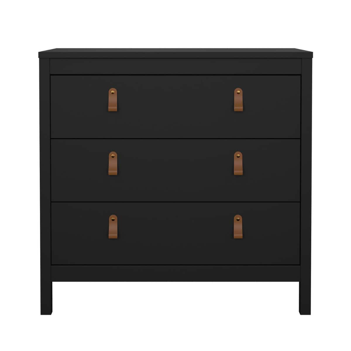 Madrid 3 Drawer Chest – Black