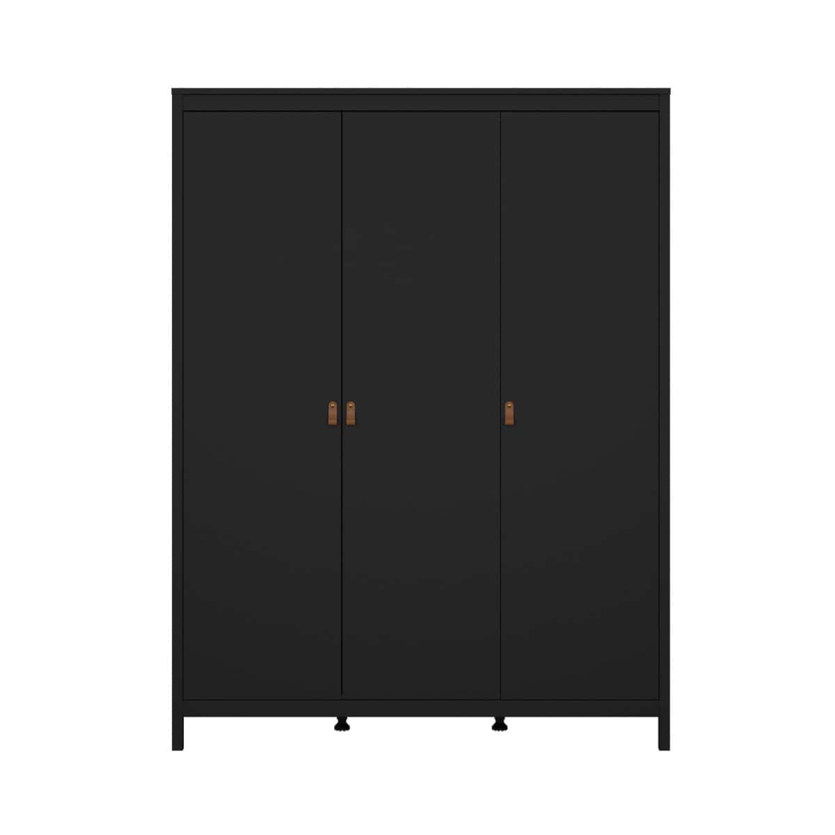 Madrid 3 Door Wardrobe – Black