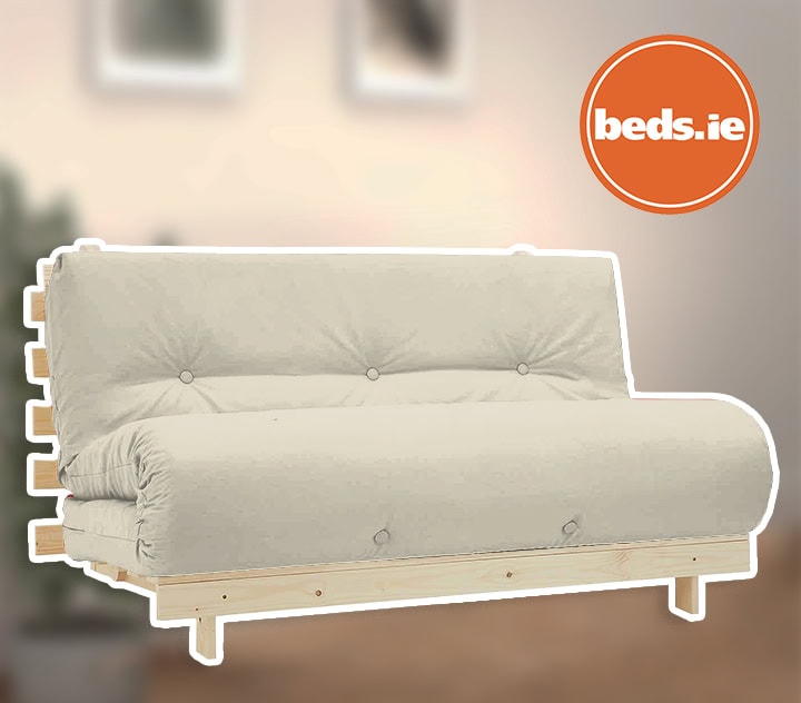 4ft6 Mito Futon Bed with Natural Mattress