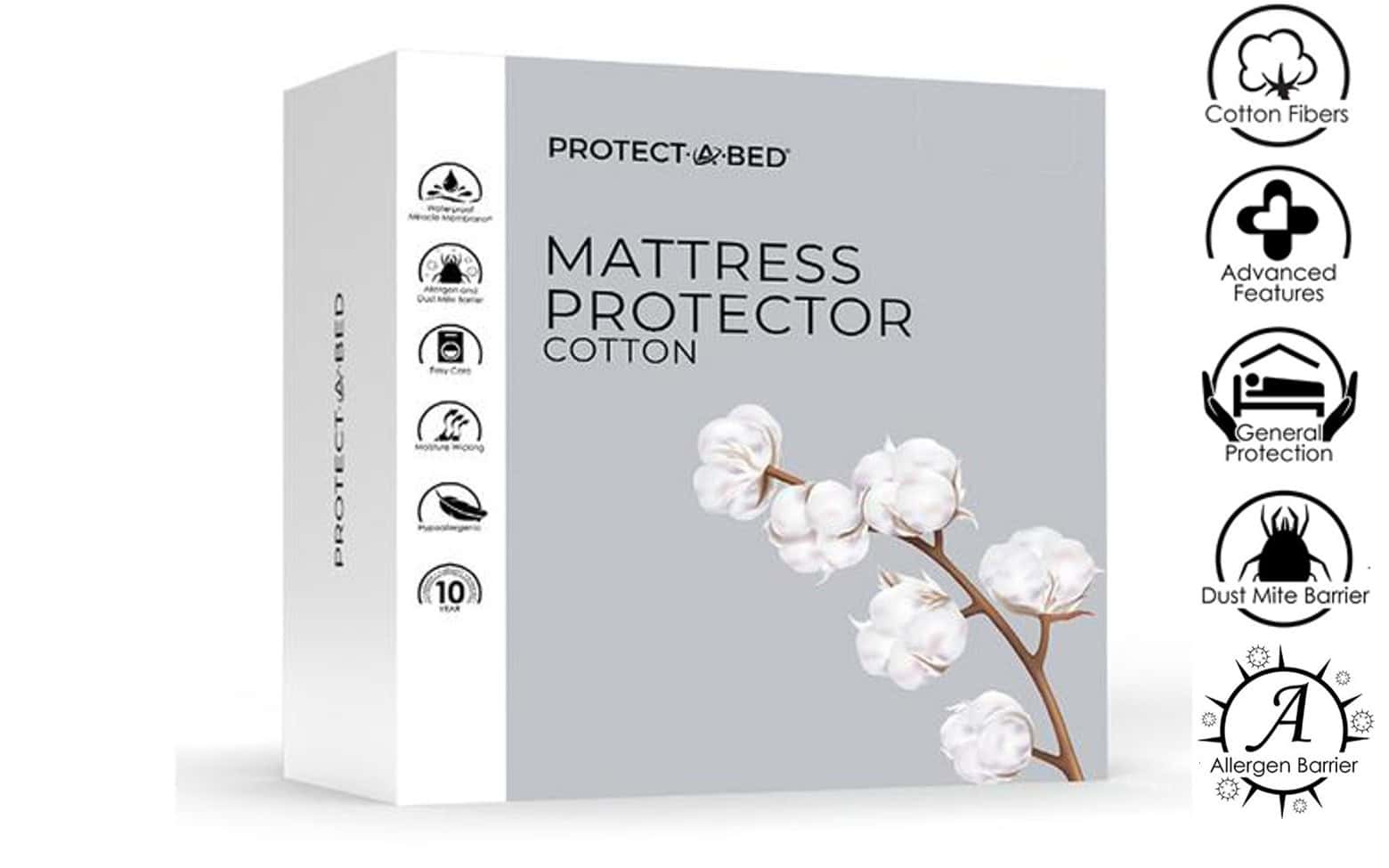 Protect-A-Bed Cotton 90cm x 200cm Mattress Protector
