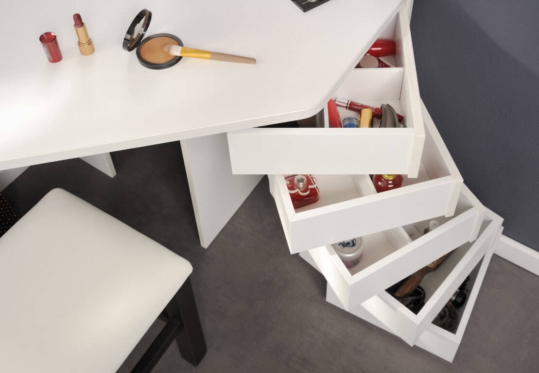 Parisot Volage Dressing Table - White - Image 6