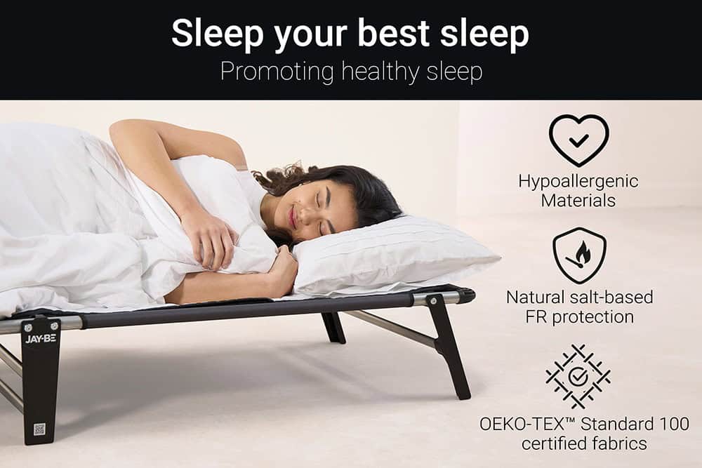 Jaybe Lite 2ft Folding Bed with e-Fibre Insulator Pad - 121601 - Image 6