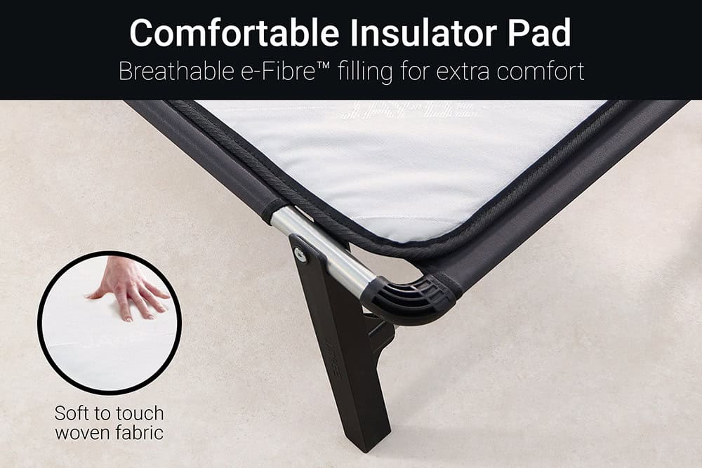 Jaybe Lite 2ft Folding Bed with e-Fibre Insulator Pad - 121601 - Image 7