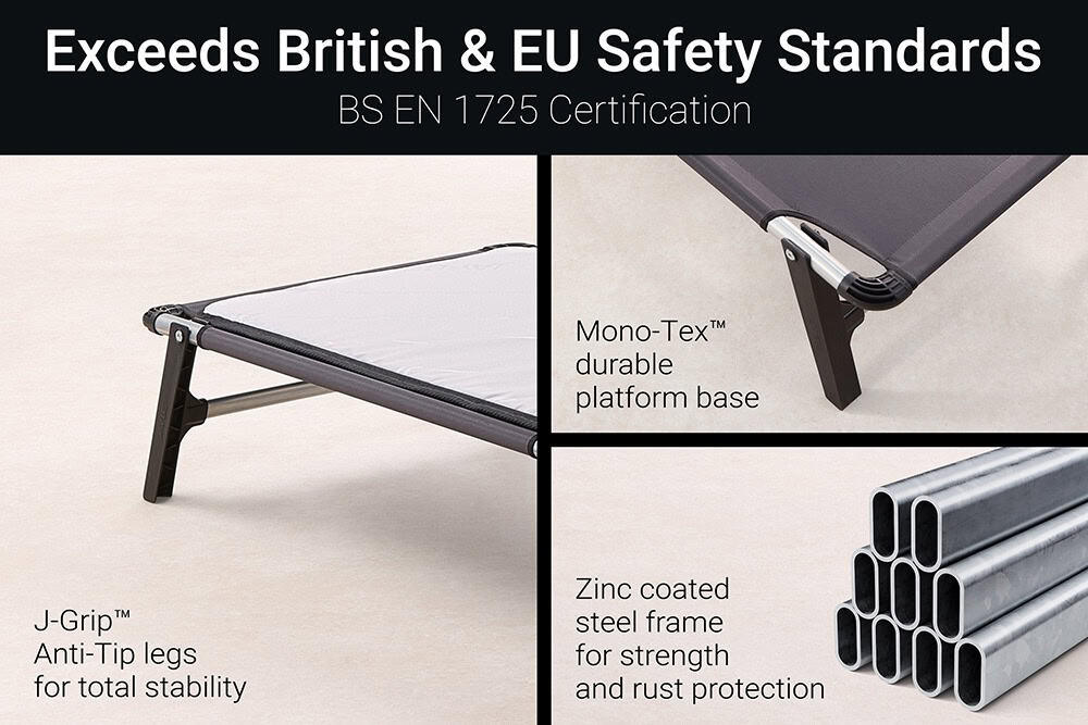 Jaybe Lite 2ft Folding Bed with e-Fibre Insulator Pad - 121601 - Image 11
