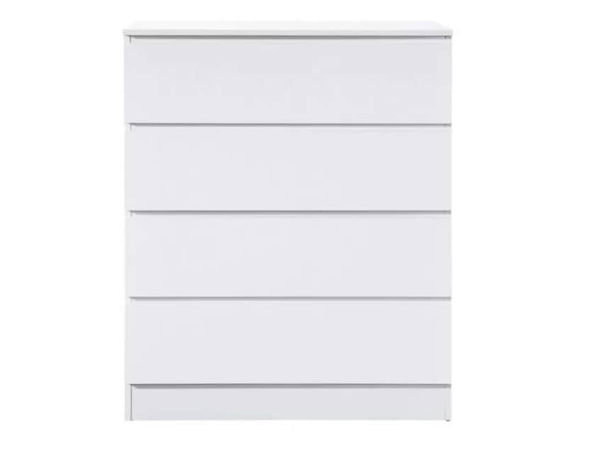 Oslo 4 Drawer Chest - White - Image 4