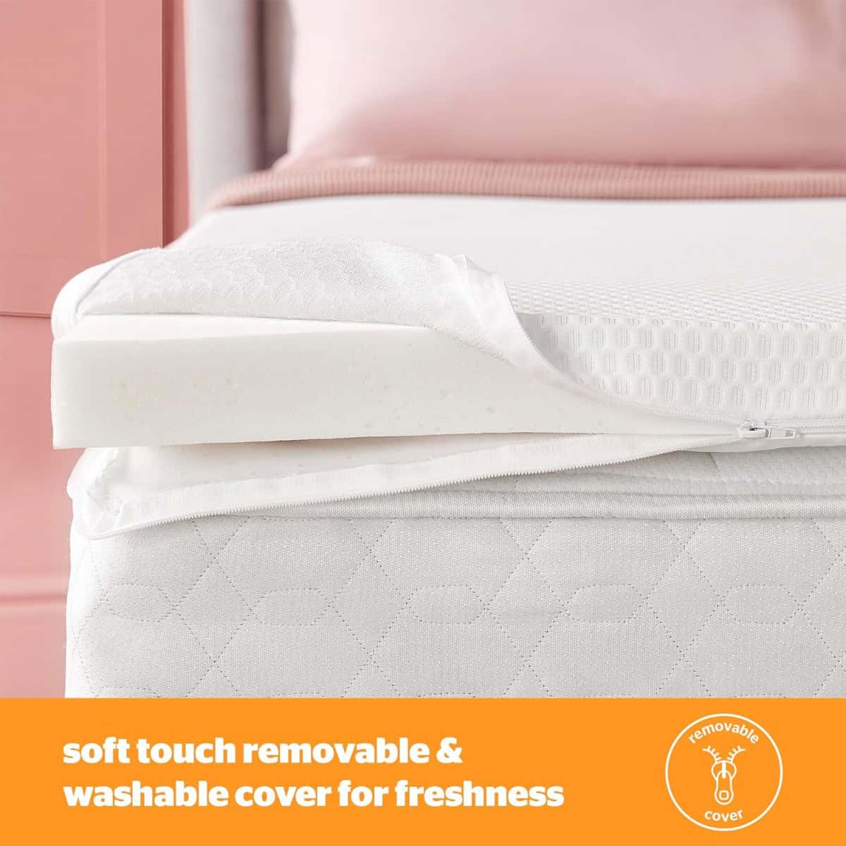 Silentnight Impress Memory Foam Mattress Topper - 3ft Single - Image 6