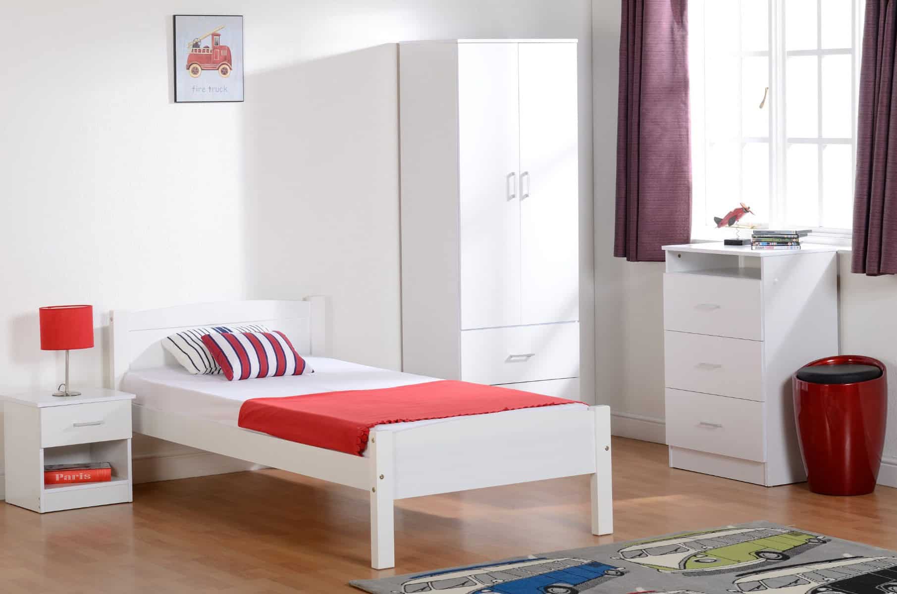 Amber 3ft Bedframe – White
