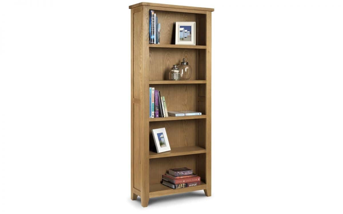 Elise Tall Bookcase – Waxed Oak