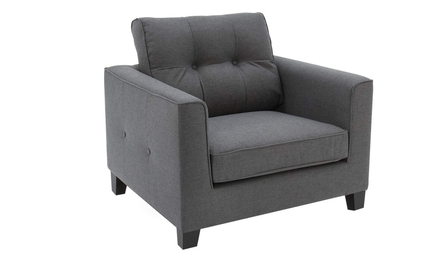 Astrid Armchair - Charcoal Fabric - Image 2