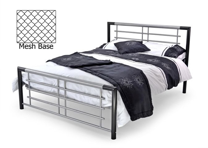 3ft Atlas Contract Bedframe – Black & Silver