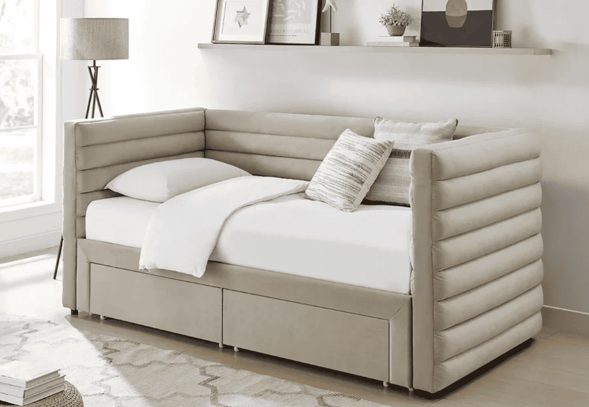Limelight Bellatrix Storage Day Bed – Taupe
