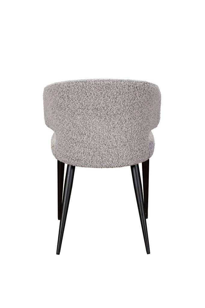 Belle Dining Chair (Pair) - Grey - Image 4