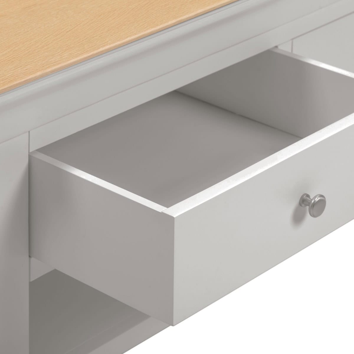 Bordeaux 2 Drawer Coffee Table - Pebble Grey - Image 5