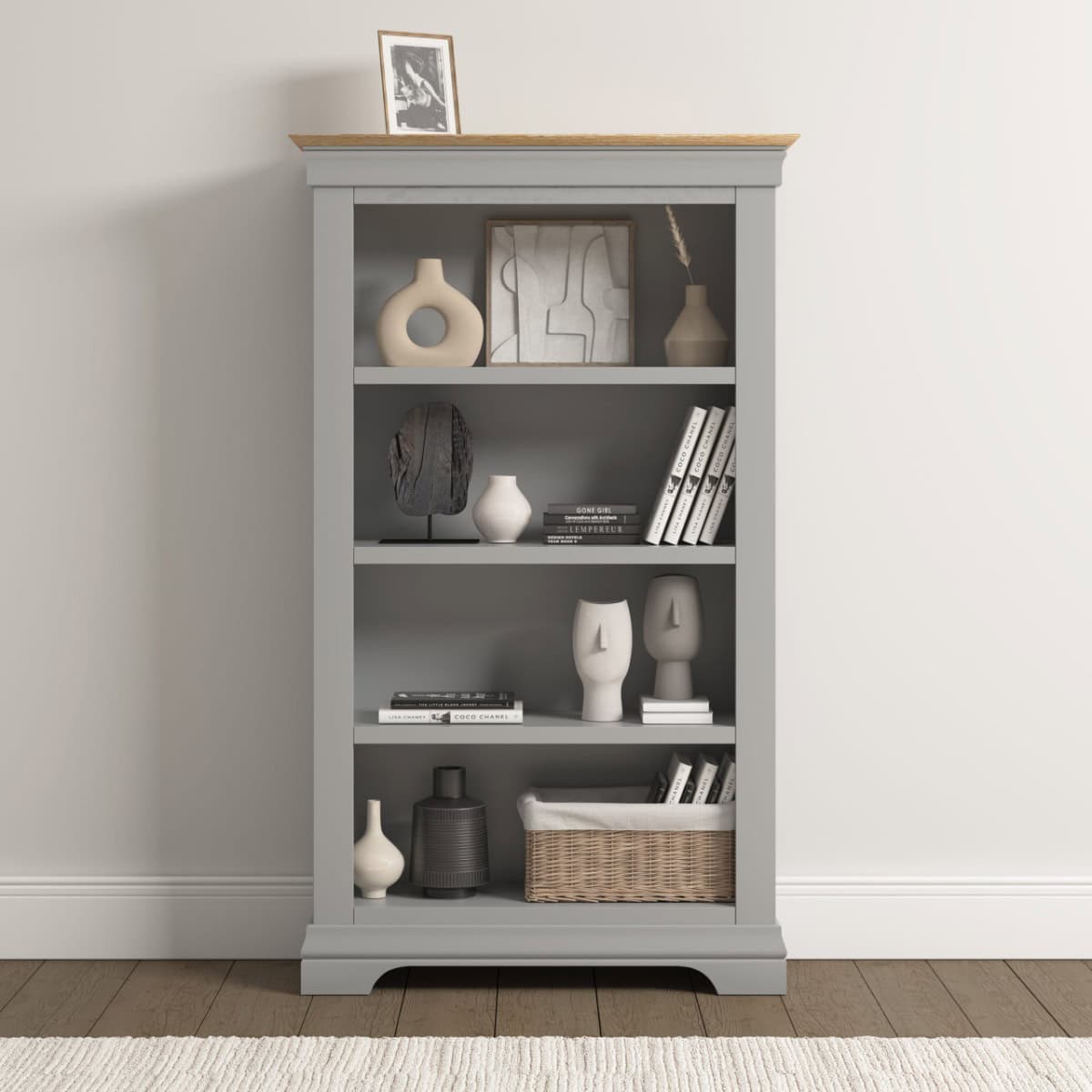 Bordeaux Bookcase - Pebble Grey - Image 3