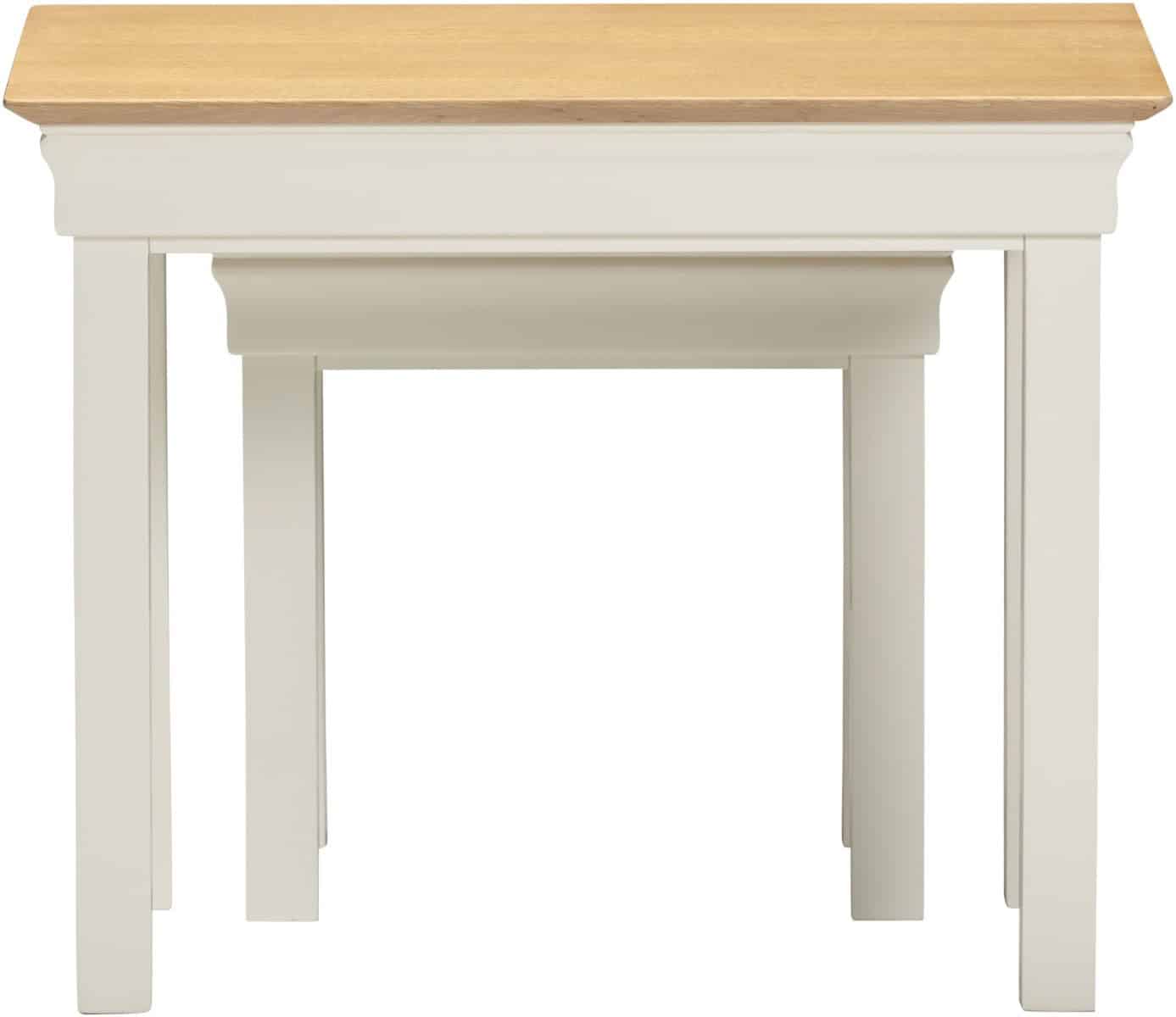 Bordeaux Nest of 2 Tables - Ivory - Image 5