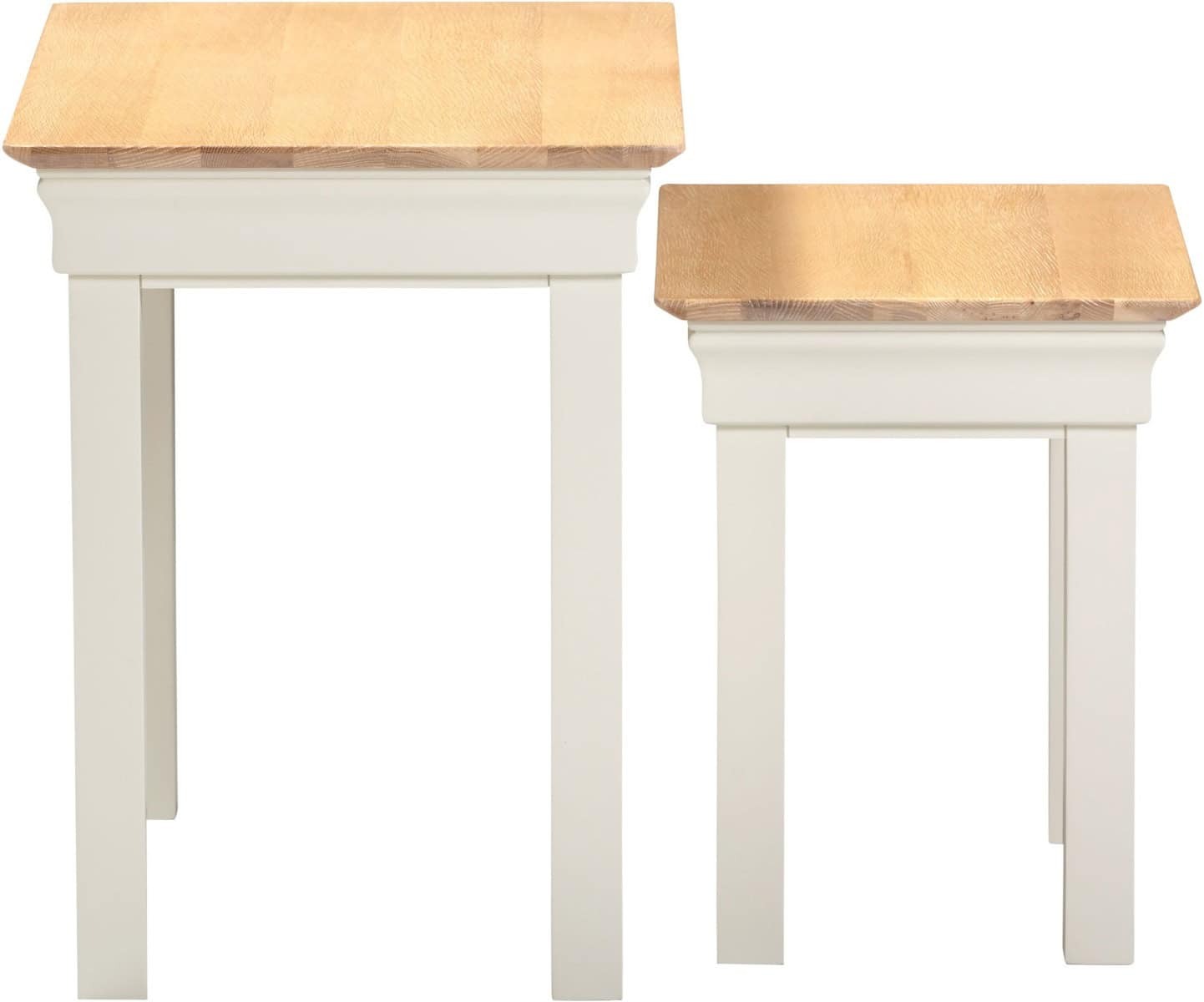 Bordeaux Nest of 2 Tables - Ivory - Image 2