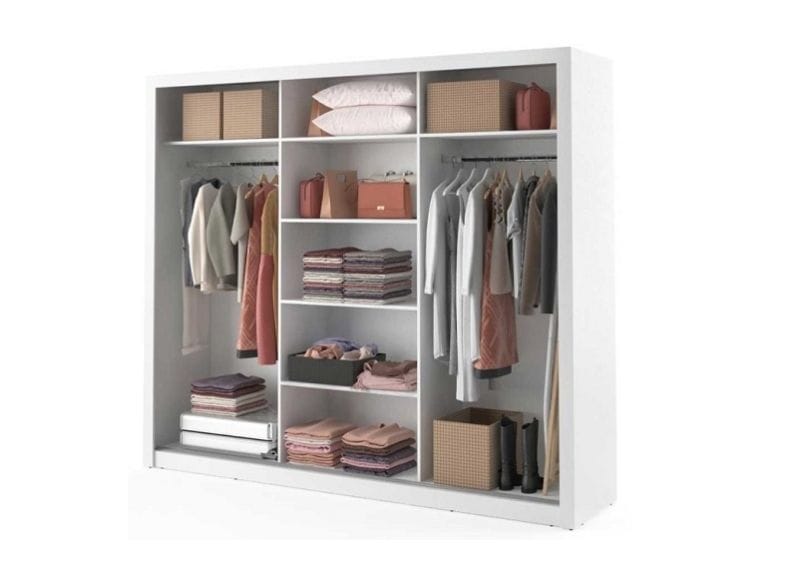 Boston Large 2.5M Sliderobe - Grey - Image 2