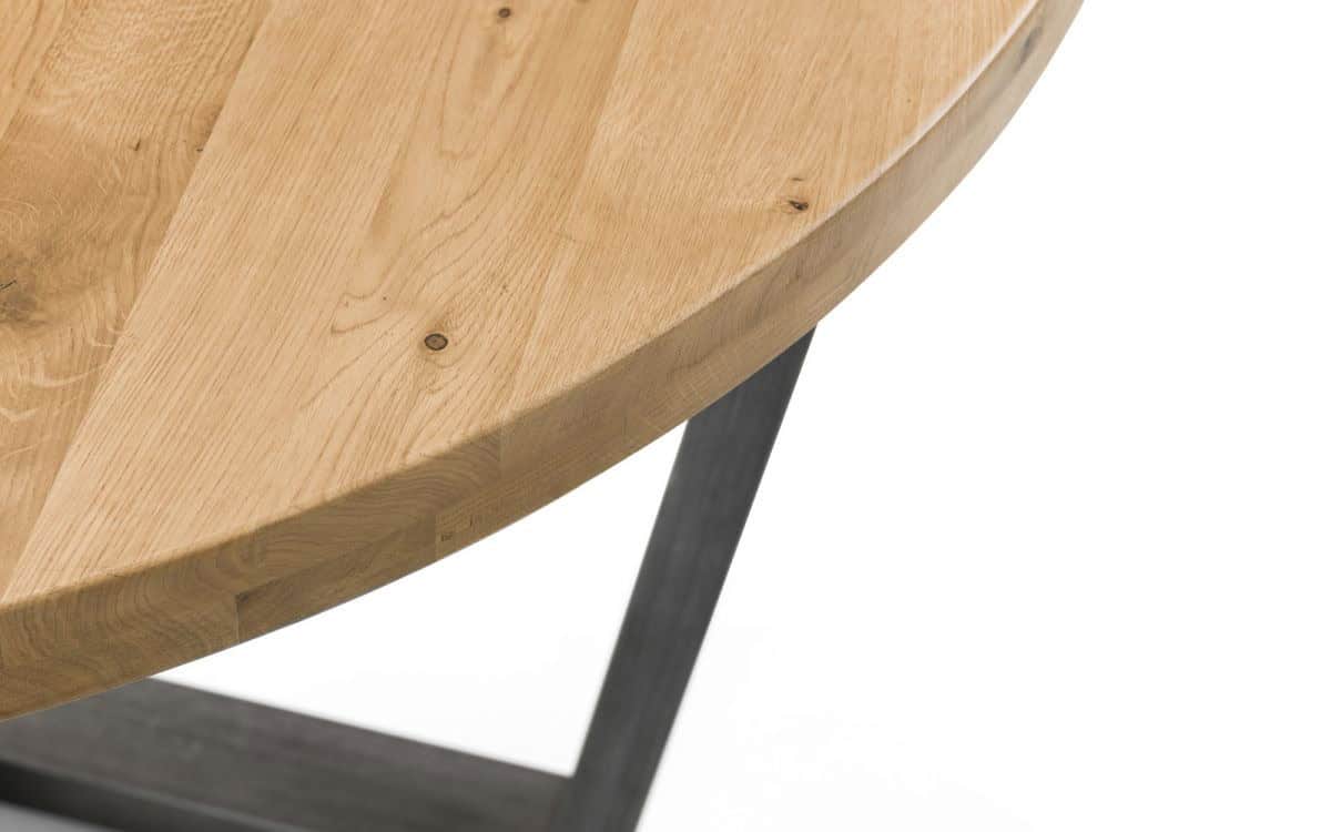 Lisbon Round Dining Table - Oak - Image 3