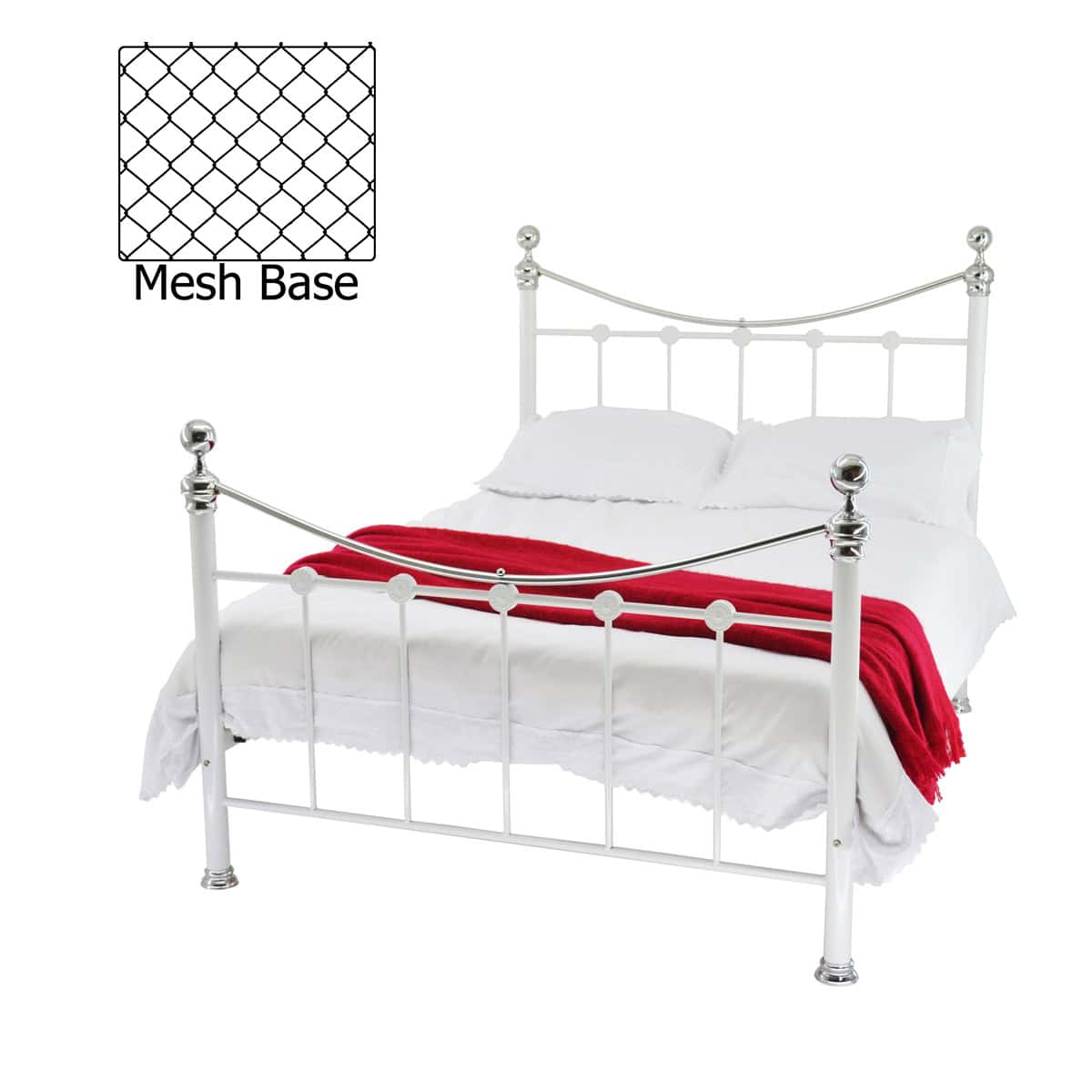 Cambridge 5ft Contract Bedframe in White