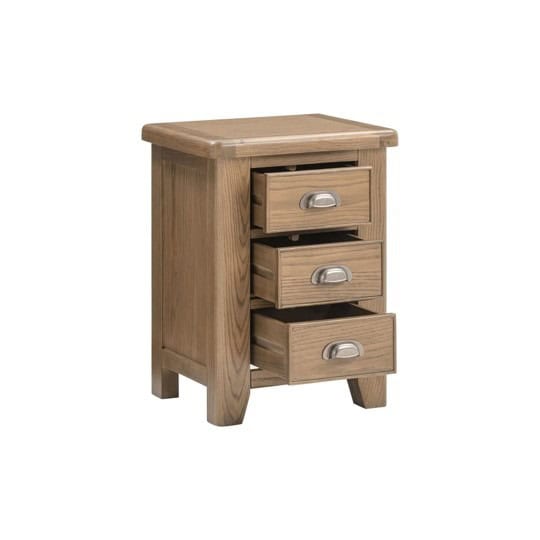 Chatsworth 2 Drawer Bedside - Oak - Image 2