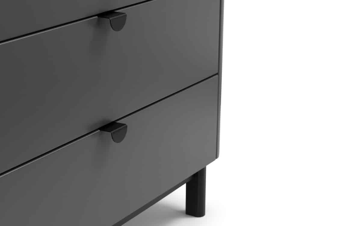 Bennett 4 Drawer Chest - Grey - Image 4