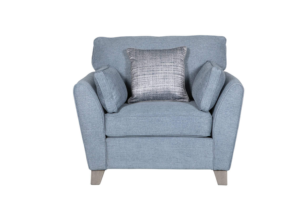 Cantrell 1 Seater Chair - Blue - Image 2