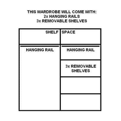 Denmark Large 1.5M Sliderobe - Shetland Oak - Image 3