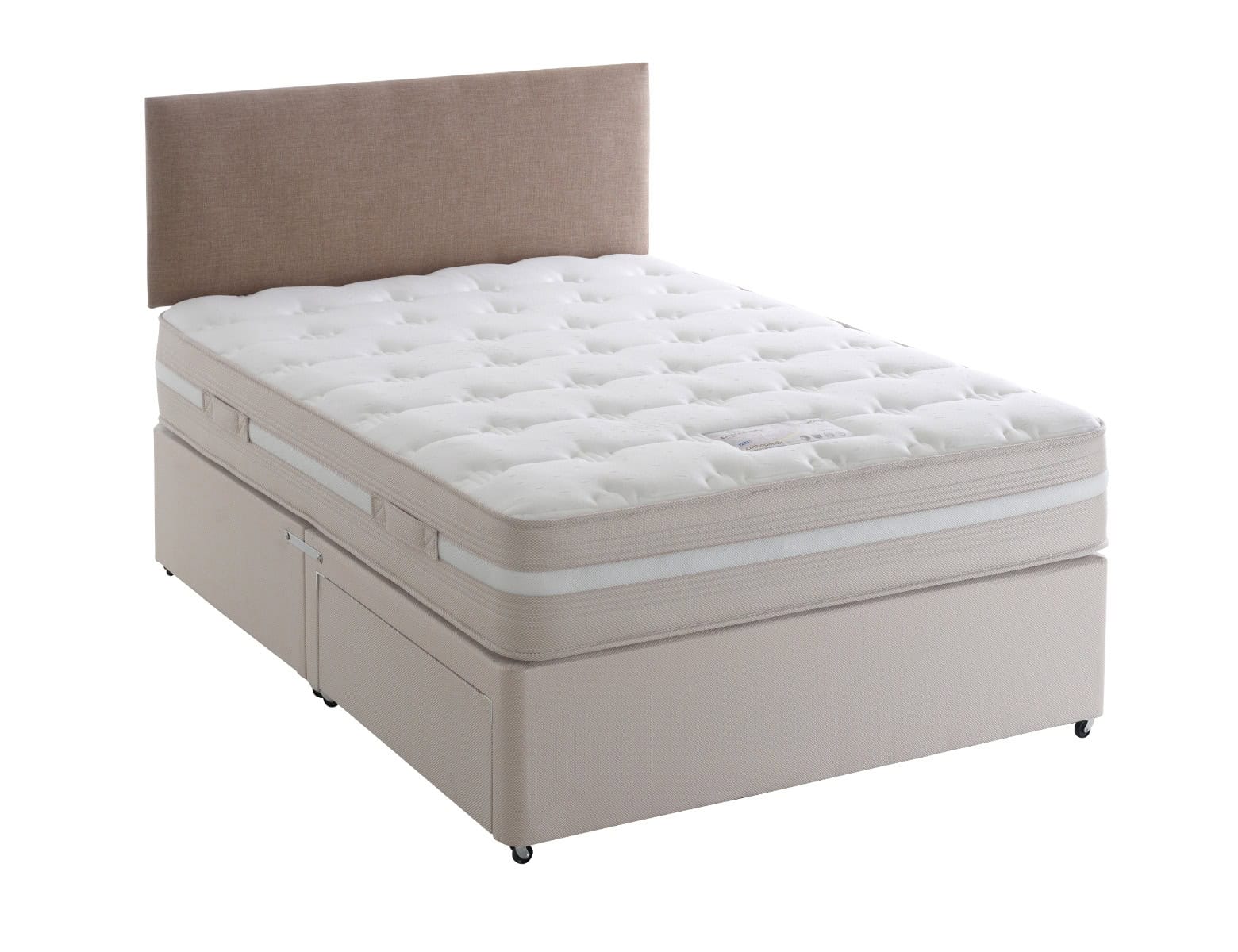 4ft6 Georgia 4 Drawer Bed Set + FREE Matching Headboard – Choice of Fabrics!