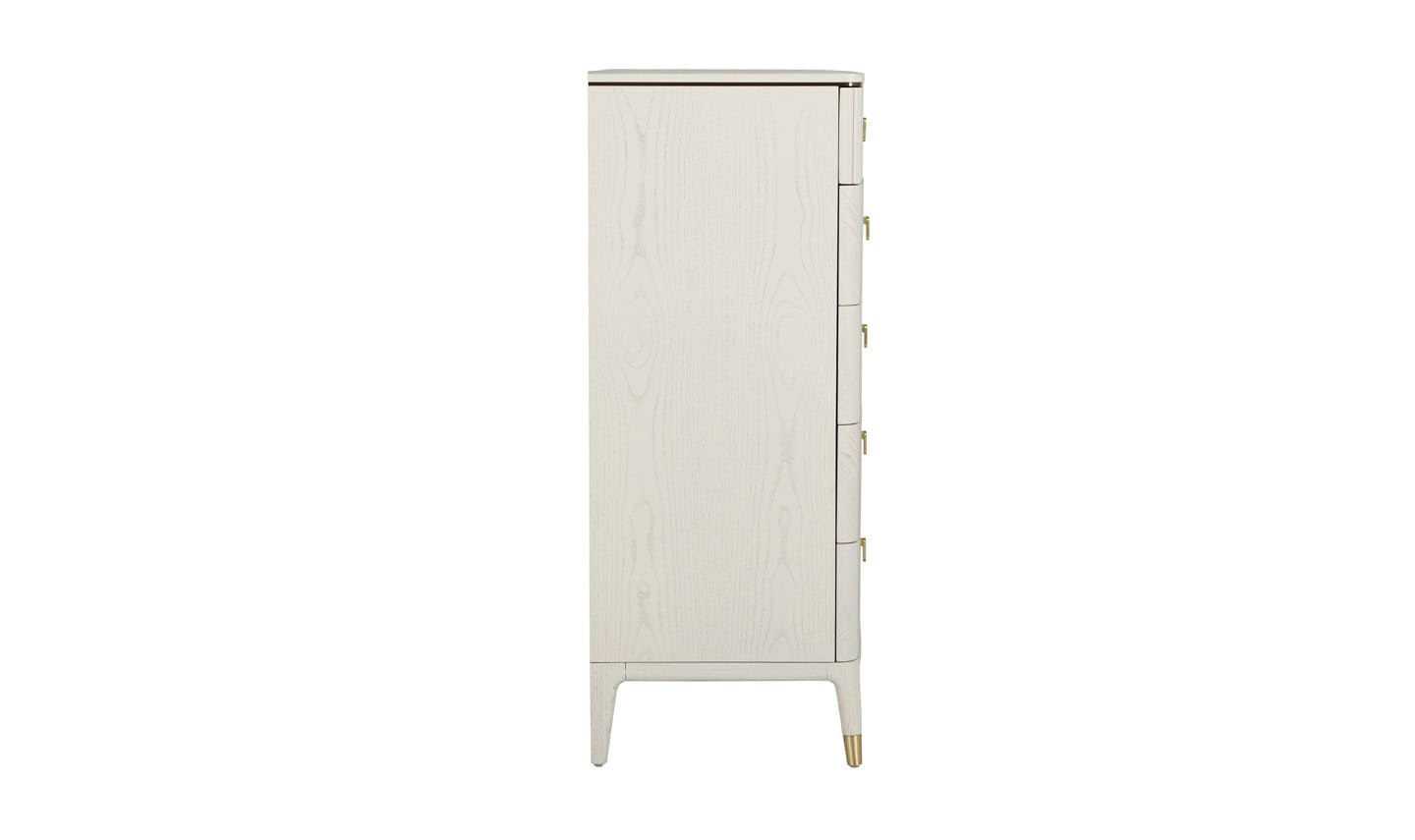 Diletta Tall Dressing Chest 5 Drawer - Stone - Image 3