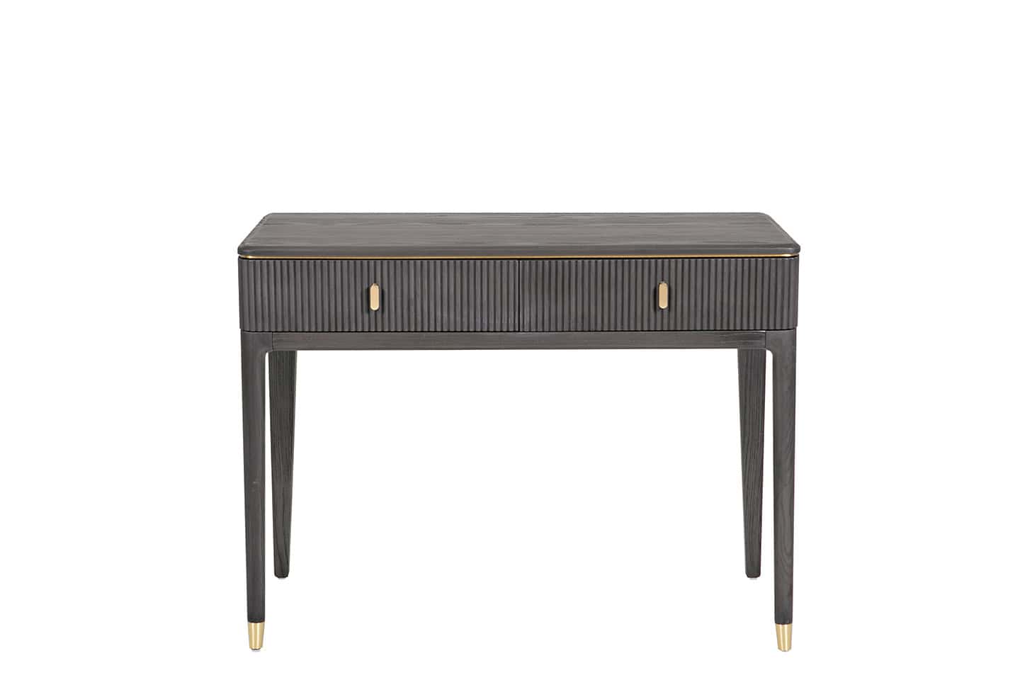 Diletta Dressing Table 2 Drawer - Ebony - Image 2