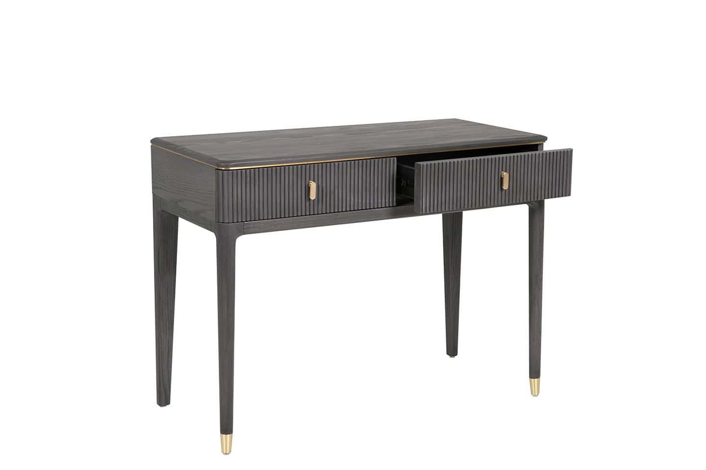 Diletta Dressing Table 2 Drawer - Ebony - Image 3