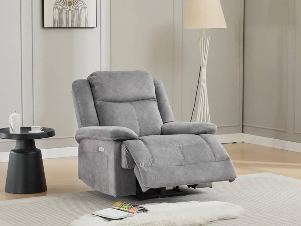 Rockport 1 Seater Electric Recliner – Dusk