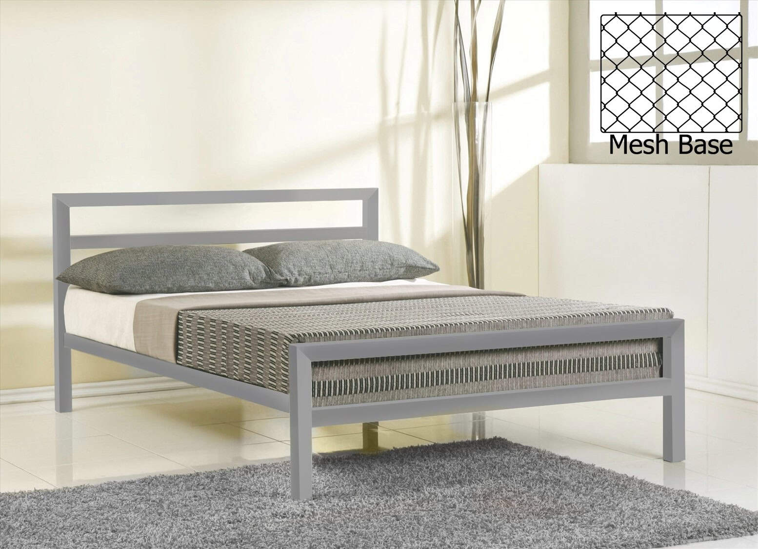 Eaton 4ft6 Contract Bedframe in Grey