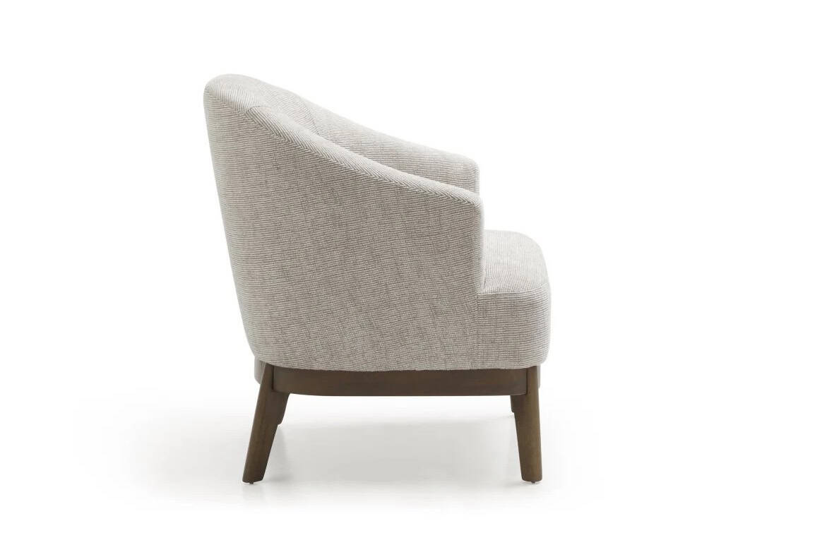 Ella Accent Chair - Natural Woven Chenille - Image 2