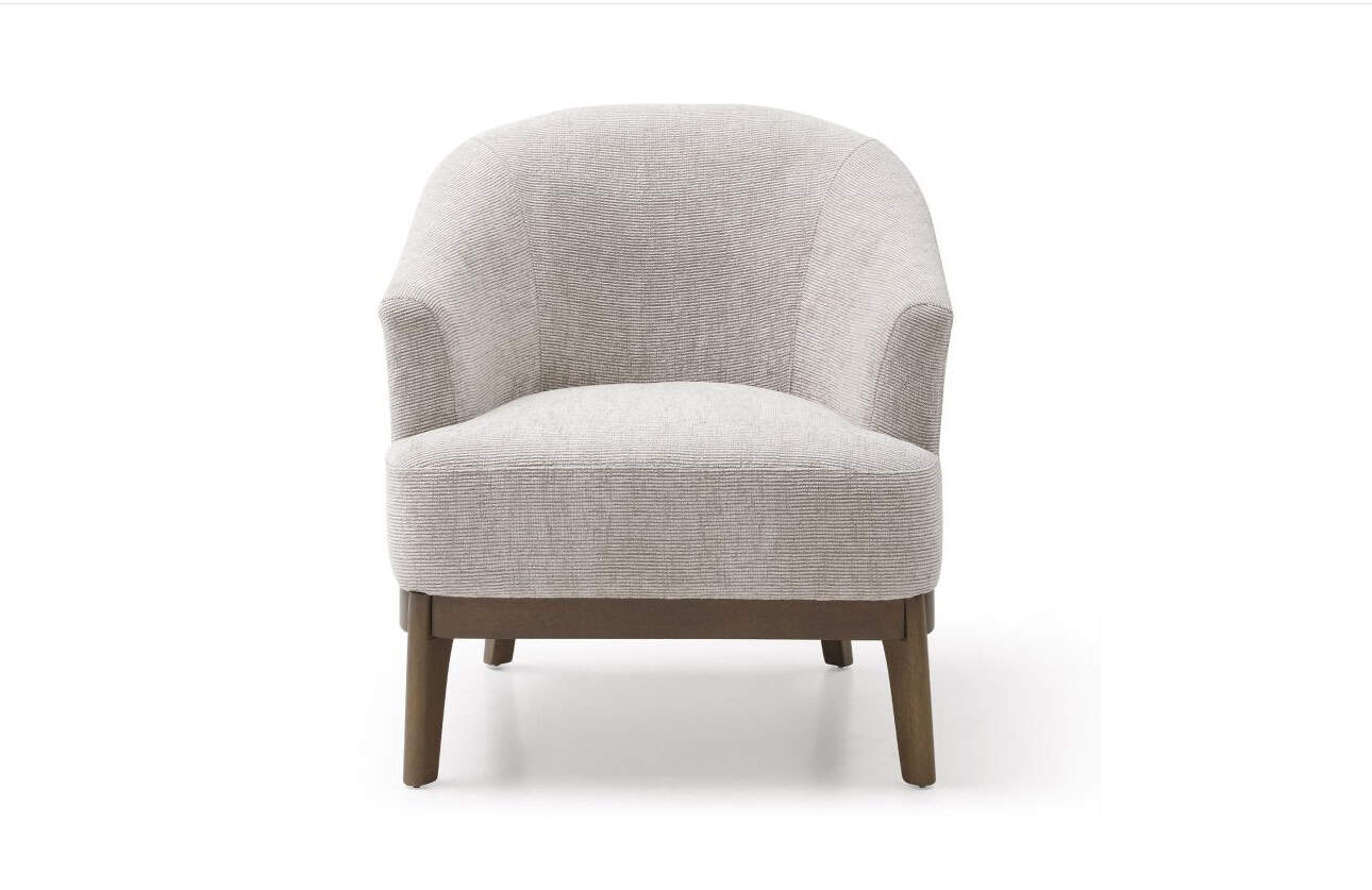 Ella Accent Chair - Natural Woven Chenille - Image 4