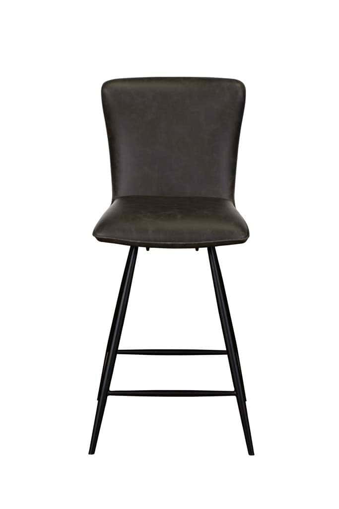 Ella Counter Chair (Pair) - Dark Grey PU - Image 2