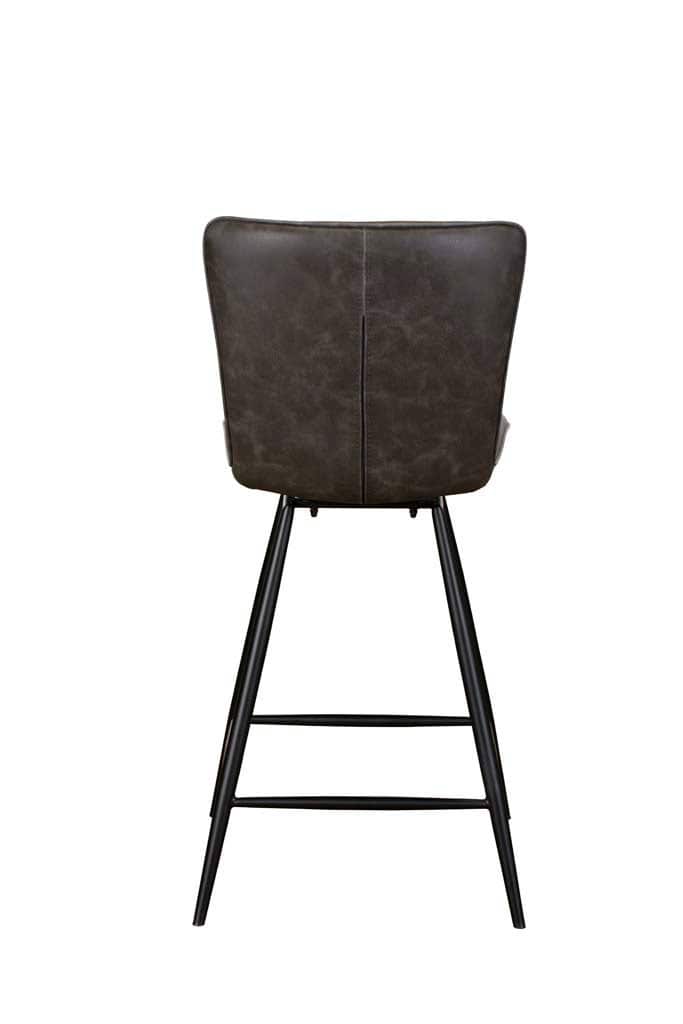 Ella Counter Chair (Pair) - Dark Grey PU - Image 4