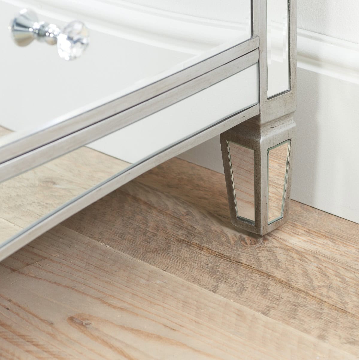Elysee Mirrored 6 Drawer Wide Chest - Image 9
