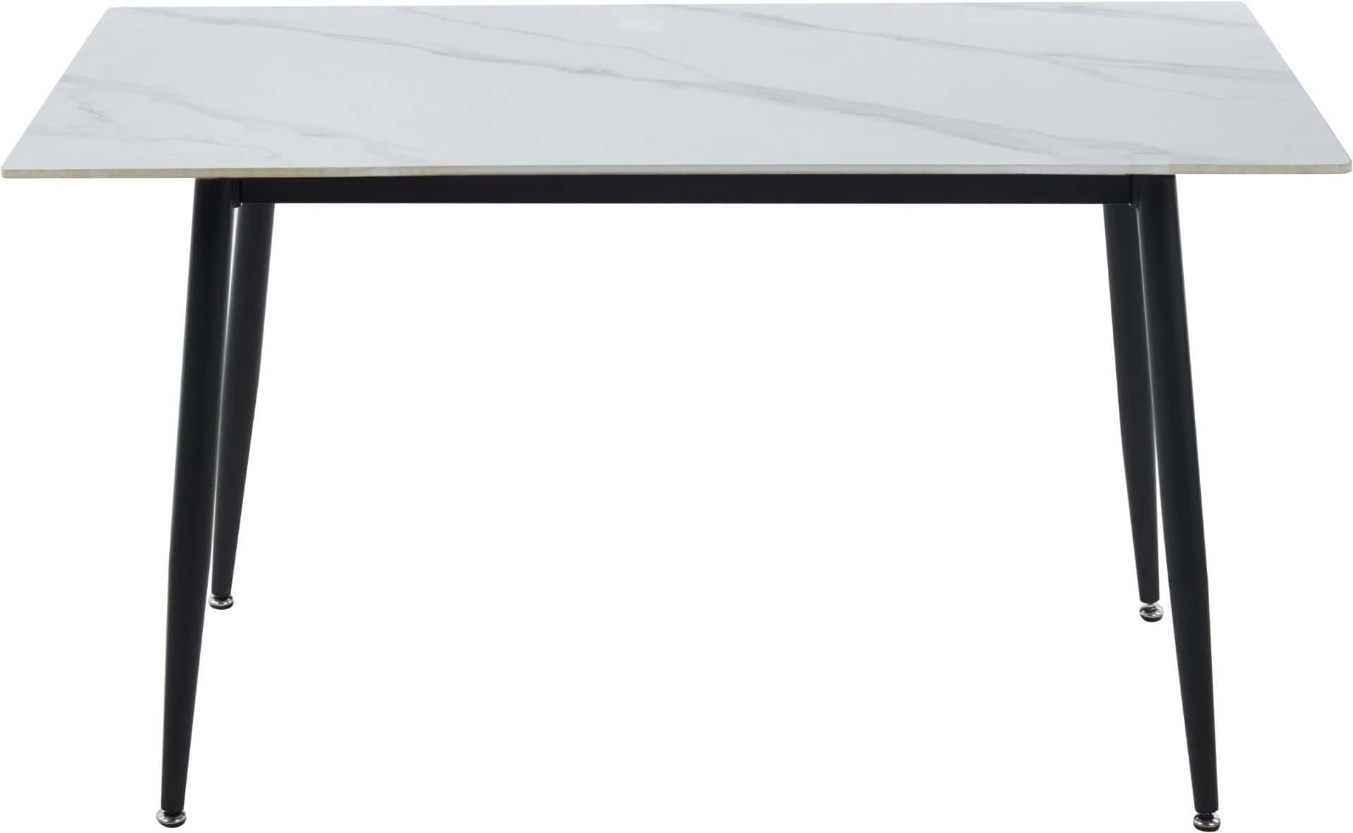 Fenton Dining Table - White Marble - Image 2