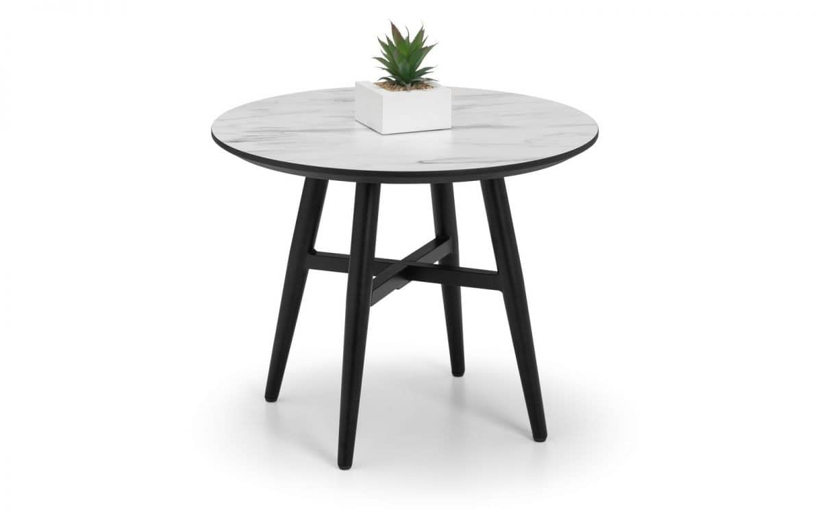 Florence Lamp Table - White Marble - Image 2