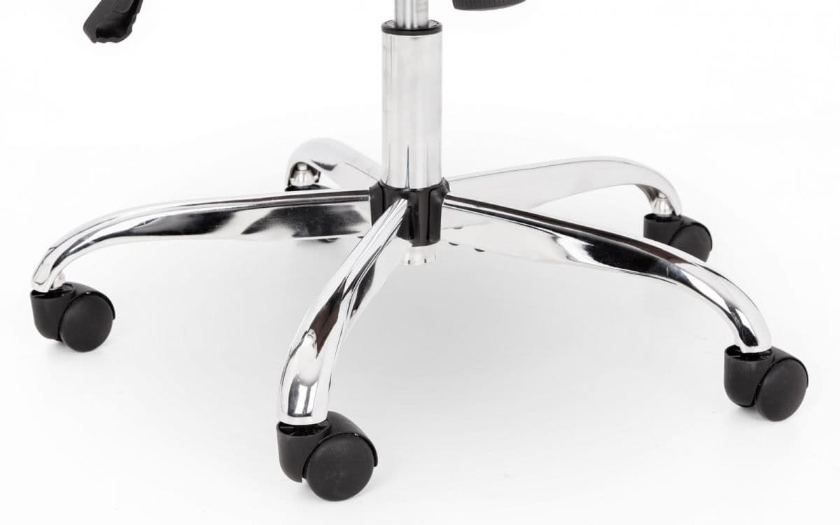 Simmons Office Chair - Black & Chrome - Image 4