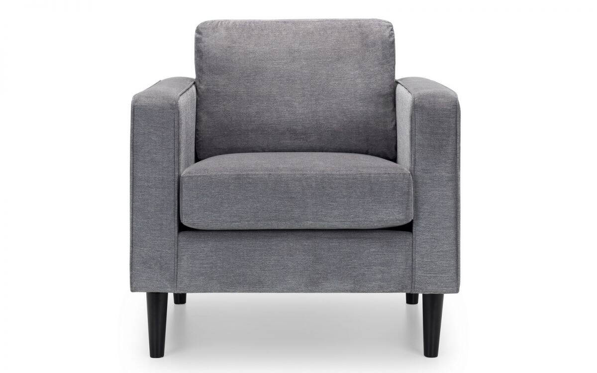 Sadie Armchair - Grey Chenille Fabric - Image 3