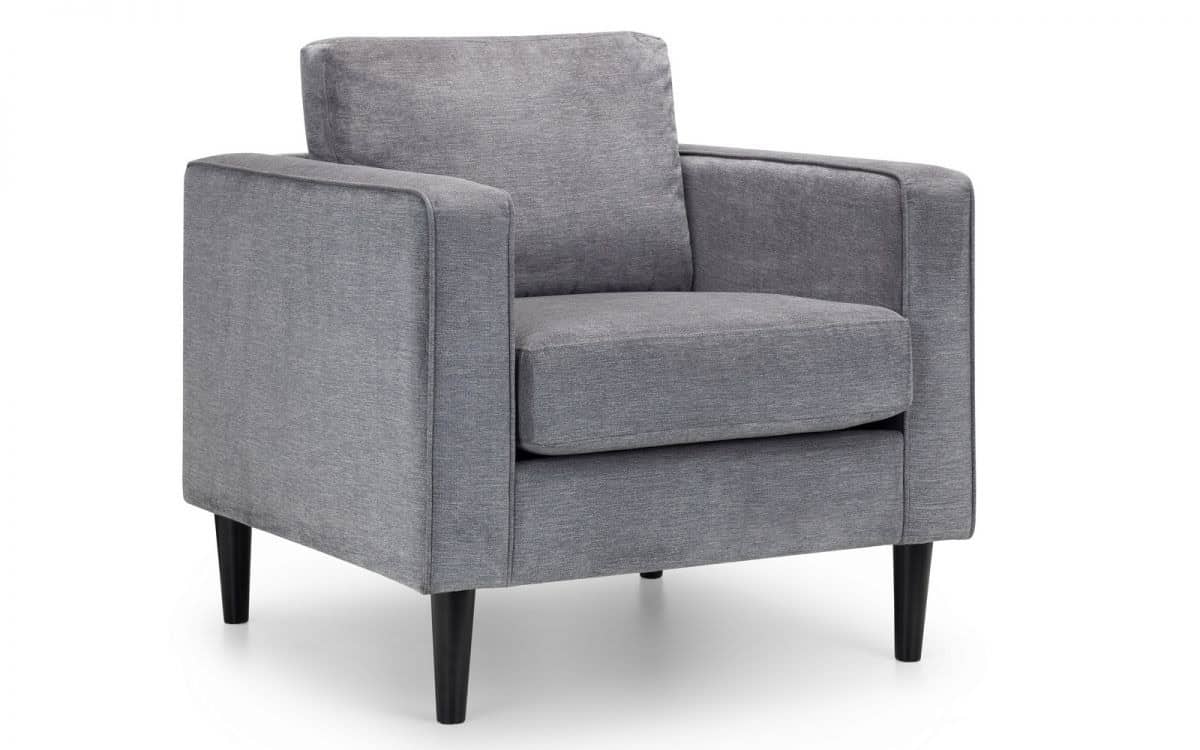 Sadie Armchair - Grey Chenille Fabric - Image 2