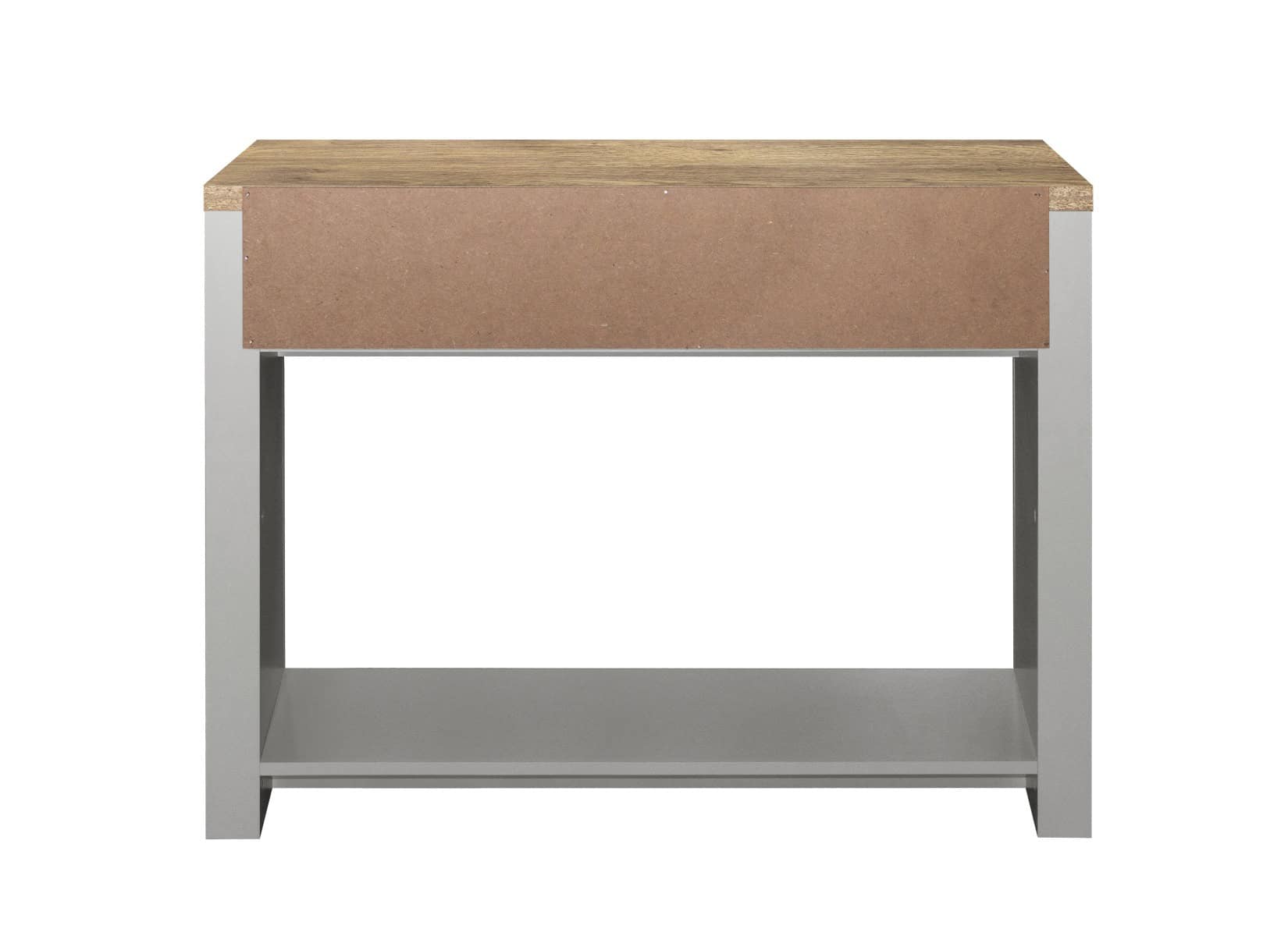 Highgate 2 Drawer Console Table - Grey & Oak - Image 7