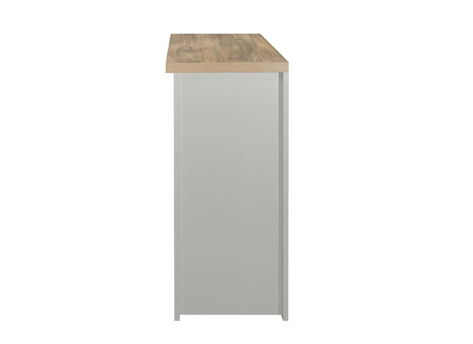 Highgate 2 Drawer Console Table - Grey & Oak - Image 6