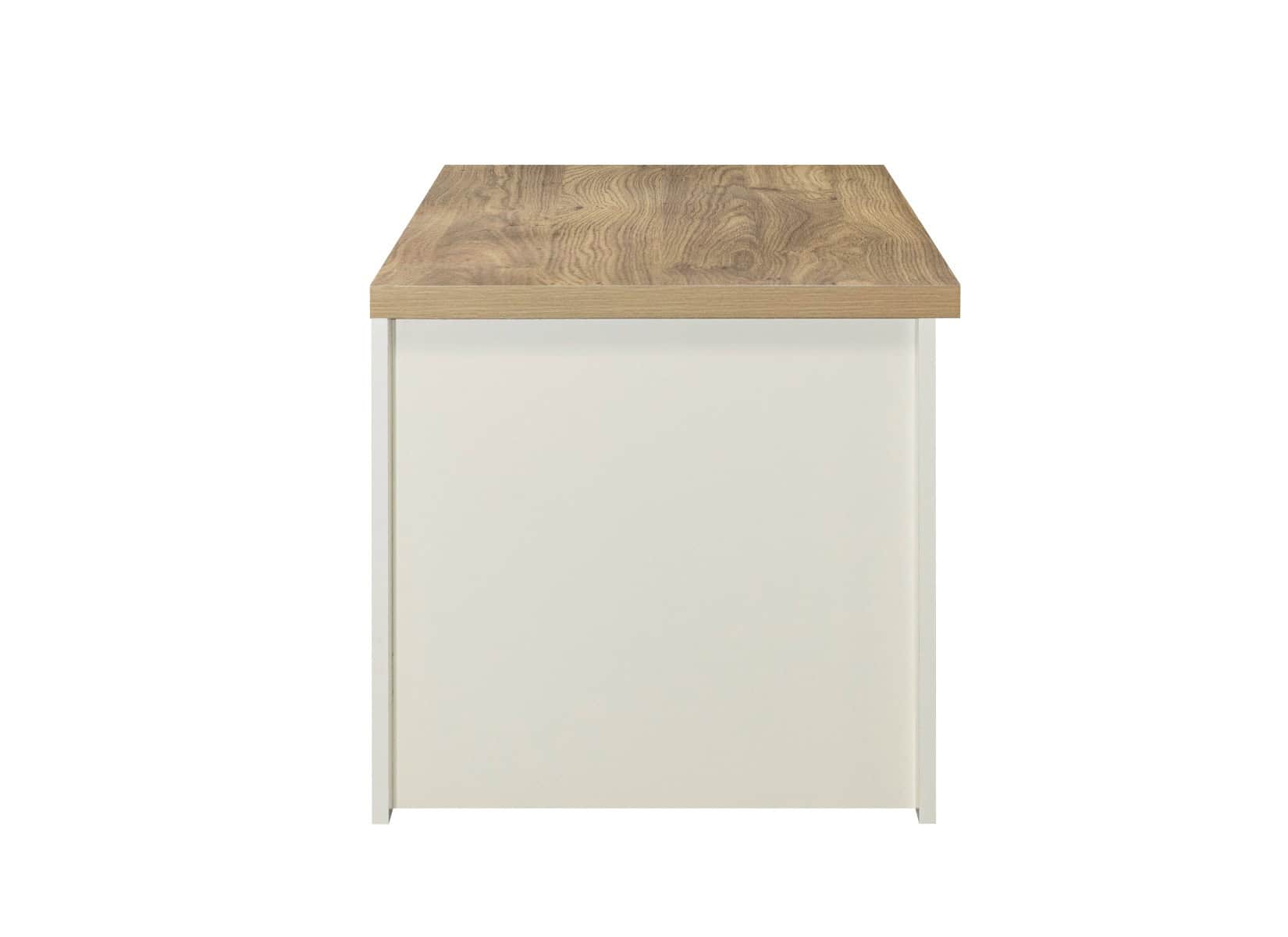 Highgate 2 Drawer Coffee Table - Cream & Oak - Image 8