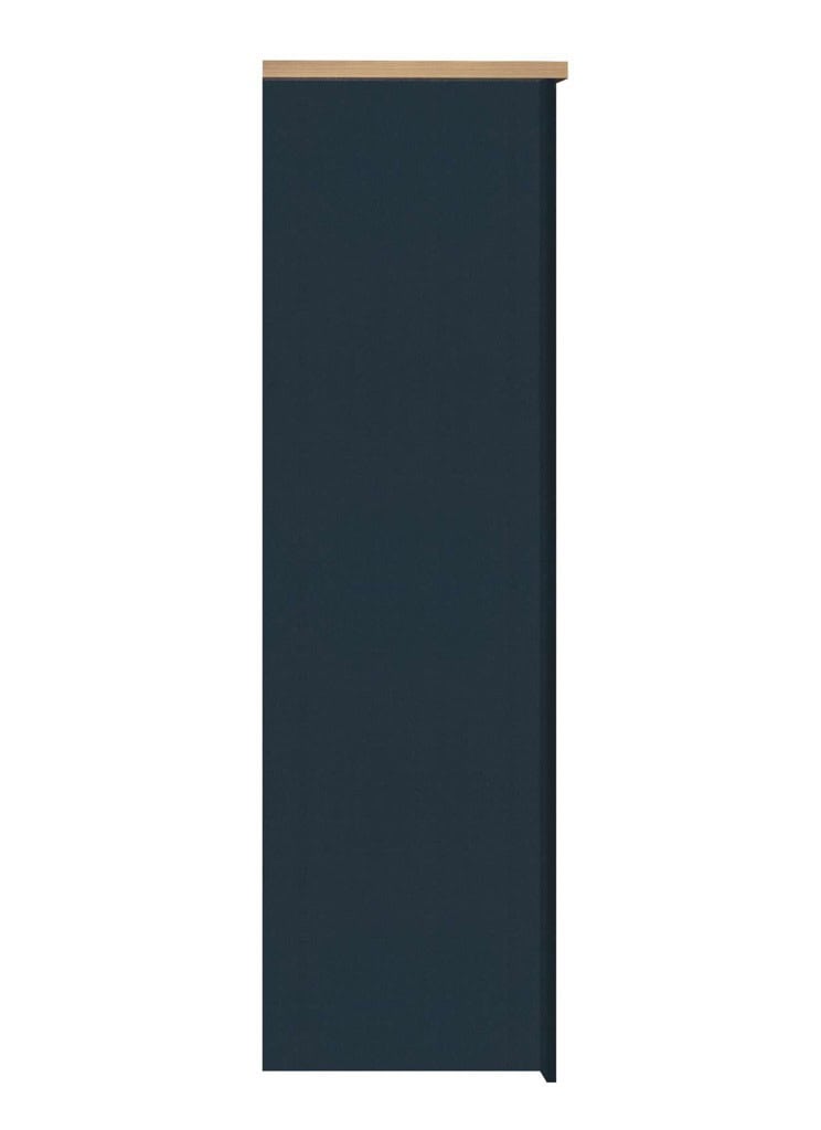 Highgate 3 Door Wardrobe - Navy & Oak - Image 5