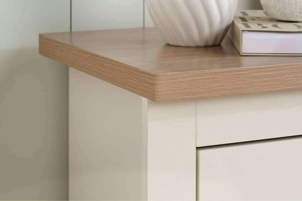 Highgate 4 Drawer Chest - Cream & Oak - Image 5