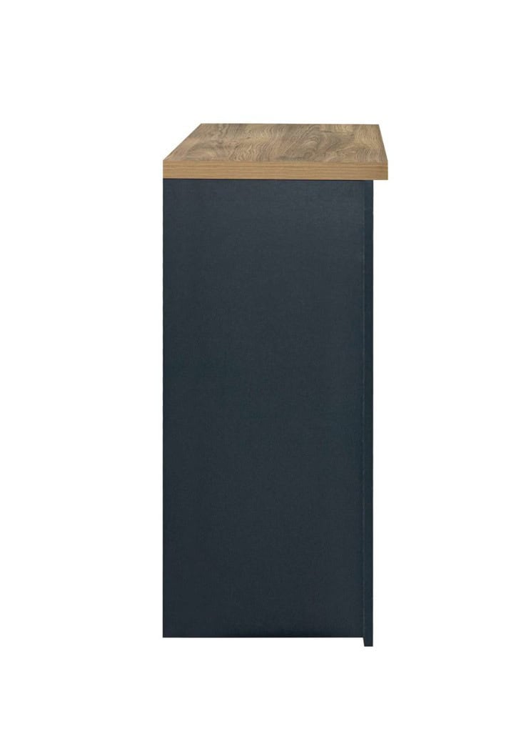 Highgate 4 Drawer Chest - Navy & Oak - Image 5